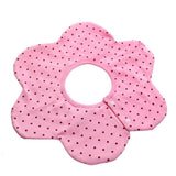 Maxbell Infant Baby Kids Bibs Round Flower Head Scarf Bandana Saliva Towel Pink