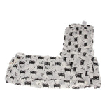 Maxbell Cotton Muslin Receiving Blanket Swaddle Bedding Cover for Baby Black Pattern