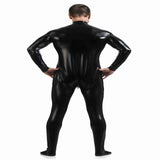 Shiny Spandex Full Body Suit Second Skin Bodysuit Zentai Unitard Black XL