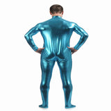 Full Body Spandex Suit Second Skin Bodysuit Zentai Unitard Sky Blue XL