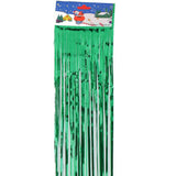 Maxbell 10pcs Green 1 Meter Metallic Foil Curtains for Wedding Party