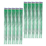 Maxbell 10pcs Green 1 Meter Metallic Foil Curtains for Wedding Party