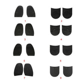 Maxbell Pair Rubber Half Shoe Soles Anti Slip DIY Shoe Repair Black Thickness 2mm
