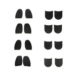 Maxbell Pair Rubber Half Shoe Soles Anti Slip DIY Shoe Repair Black Thickness 2mm