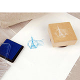 Maxbell DIY Commemorate Sign Stamper Wooden Inkpad Seal Butterfly Kids Gift