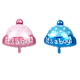 Maxbell Girl Baby Pink Color Hat Foil Balloon for Baby Shower Craft Party Supplies Globos