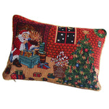 Maxbell Christmas Design Cushion Pillow Throw Cover Duplex Prints Santa Clause Print Home Accessories