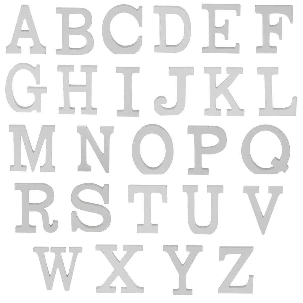 Phenovo Wood Wooden Letters Alphabet For Bridal Wedding Party Home Decor U