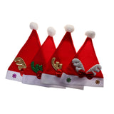 Maxbell 4pcs Christmas Hats Child Kid Santa Xmas Party DressUp Holiday Accessories