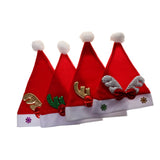 Maxbell 4pcs Christmas Hats Child Kid Santa Xmas Party DressUp Holiday Accessories