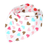 Maxbell Baby Bibs Saliva Towel Toddler Bandana Triangle Scarf Colorful Love Heart