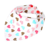 Maxbell Baby Bibs Saliva Towel Toddler Bandana Triangle Scarf Colorful Love Heart