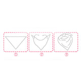 Maxbell Baby Bibs Saliva Towel Toddler Bandana Triangle Scarf Colorful Love Heart