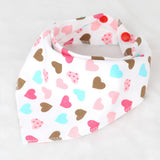 Maxbell Baby Bibs Saliva Towel Toddler Bandana Triangle Scarf Colorful Love Heart