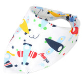 Maxbell Baby Bibs Saliva Towel Toddler Bandana Triangle Head Scarf Cartoon Airplane