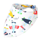 Maxbell Baby Bibs Saliva Towel Toddler Bandana Triangle Head Scarf Cartoon Airplane