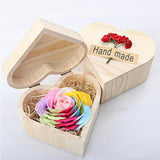 Maxbell Personalized Wood Crafts DIY Jewelry Dried Flower Wedding Gift Box Kid Toys