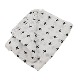 Maxbell 1Pcs Muslin Cotton Blanket Newborn Baby Blanket Swaddle Bath Towel Cross