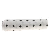 Maxbell 1Pcs Muslin Cotton Blanket Newborn Baby Blanket Swaddle Bath Towel Cross