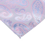 Men Peiris Pattern Square Hankie Hanky Handkerchief Purple