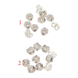 Maxbell 10x Sterling Silver 925 EARRING BACKS EAR NUTS Earning Accesseries 3mm