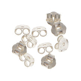 Maxbell 10pc Sterling Silver 925 EARRING BACKS EAR NUTS Earning Accesseries 4mm