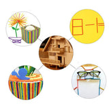 Maxbell Kid Children Sticks for Game DIY Matchstick Intelligence Exploder Natural Wooden Craft Sticks