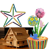 Maxbell Kid Children Sticks for Game DIY Matchstick Intelligence Exploder Natural Wooden Craft Sticks
