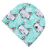 Maxbell Baby Cartoon Toddler Girls Boys Warm Cotton Knit Hat Beanie Cap Green Fox Pattern