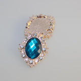 Maxbell 30 Pieces Mix Color Shape Flatback Rhinestone Embellishment Crystal Buttons