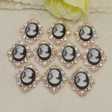 Maxbell 30 Pieces Mix Color Shape Flatback Rhinestone Embellishment Crystal Buttons