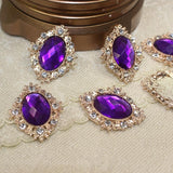 Maxbell 30 Pieces Mix Color Shape Flatback Rhinestone Embellishment Crystal Buttons