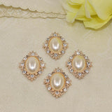 Maxbell 30 Pieces Mix Color Shape Flatback Rhinestone Embellishment Crystal Buttons