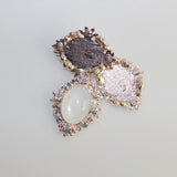 Maxbell 30 Pieces Mix Color Shape Flatback Rhinestone Embellishment Crystal Buttons