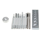 Maxbell 11pcs Hollow Punch Fastener Set Leather Craft DIY Gasket Belts Bags Hole Making