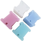 Maxbell Plastic Thread Bobbins Holder for Cross Stitch Embroidery Winding Board Pack of 100