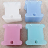 Maxbell Plastic Thread Bobbins Holder for Cross Stitch Embroidery Winding Board Pack of 100