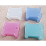Maxbell Plastic Thread Bobbins Holder for Cross Stitch Embroidery Winding Board Pack of 100