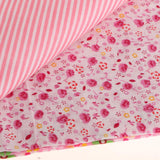 Maxbell Cotton Fabric Textile Floral Cloth for Sewing Craft 50x50cm Pink Series