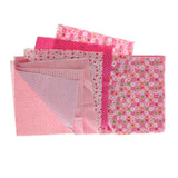Maxbell Cotton Fabric Textile Floral Cloth for Sewing Craft 50x50cm Pink Series