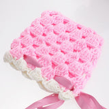 Maxbell Pink Color Manual Crochet knitting lovely Baby Photo Props Fairy Hats Pants Sets