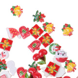 Maxbell Pack of 50 Christmas Resin Cabochon Flatback Beads Button Scrapbooking Embelishment