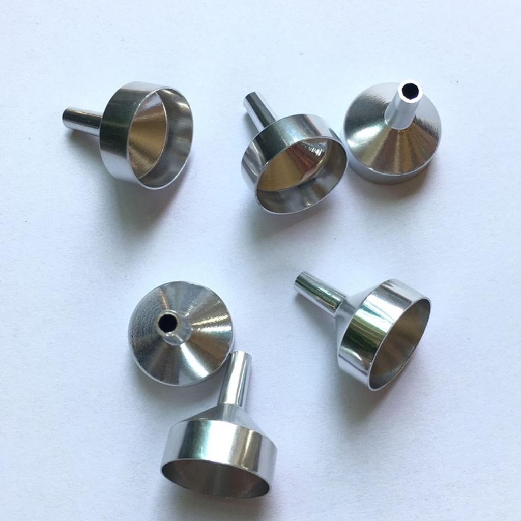 Maxbell  Phenovo Metal Perfume Liquid Bottle Oil Filling Funnel Small Silver