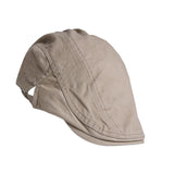Phenovo Unisex Adults Chic Duckbill Flat Cap Comfy Cotton Golf Hat Khaki