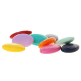 Maxbell Silicone Teething Beads Breastfeeding Nursing Necklace Sensory Tool  Flat - Multicolor