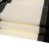 Wool Spinning Men Stripe Scarf Winter Fashion matching Scarf White