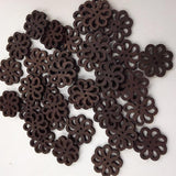 Maxbell Pack of 80 Vintage Coffee Wooden 2 Holes Buttons for Sewing and Crafts 20mm