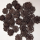 Maxbell Pack of 80 Vintage Coffee Wooden 2 Holes Buttons for Sewing and Crafts 20mm