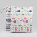 Maxbell Fashion Mummy Cloth Diaper Bag Wet Dry Zipper Striped Tote Nappy Bag
