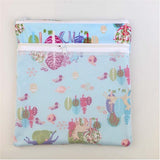 Maxbell Fashion Mummy Cloth Diaper Bag Wet Dry Zipper Striped Tote Nappy Bag